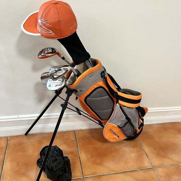 Cobra Other - Cobra Go Time Jr Rickie Fowler 5-Club Golf Set Driver Hybrid 9i SW Putter Bag RH